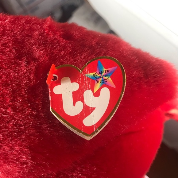 TY Beanie Baby Mac the Cardinal Plushy Preowned - Picture 6 of 7